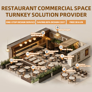 Divano Panca per Ristorante Fast Food Uso Commerciale Caffetteria Legno Tavolo Rotondo e Sedie Set Arredamento per Bar - Product Image 4