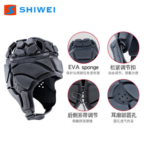 Casque de rugby Shiwei, équipement de protection pour la tête, pour football, basketball, volley-ball, cyclisme, équipement de sécurité unisexe - Product Image 5