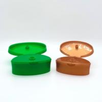 Tapa abatible de plástico PP de dos tonos con cuello de rosca 20/24, a prueba de fugas y derrames, color personalizado para botella de champú y acondicionador cosmético
