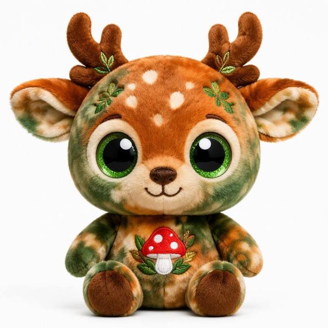 Custom Plush Toy Deer Forest Sprite Stuffed Animal Embroidered Collectible Blind Box Kawaii Cute Figure OEM Factory