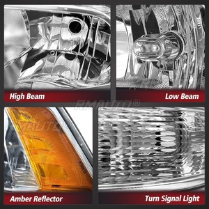 ไฟหน้า LED สำหรับกลางวัน ชุดไฟหน้า LED แบบกว้าง สำหรับ Dodge Ram 1500 2500 3500 ปี 2009-2018 รุ่นอเมริกาเหนือ - Product Image 5