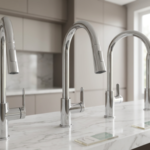 Rubinetto da <span class=keywords><strong>cucina</strong></span> moderno con finitura cromata, valvola in ceramica PPA in zinco, <span class=keywords><strong>doccetta</strong></span> estraibile a 2 funzioni, montaggio su piano <span class=keywords><strong>per</strong></span> <span class=keywords><strong>lavello</strong></span> da <span class=keywords><strong>cucina</strong></span> - Product Image 5