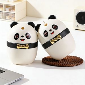 Panda <b>Toothpick</b> Holder Automatic Plastic Cute Animal Design For Living Room Kitchen Use - Product Image 1