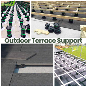 Système de pavés sur pied <span class=keywords><strong>en</strong></span> porcelaine toit <span class=keywords><strong>en</strong></span> <span class=keywords><strong>plastique</strong></span> Ipe prend <span class=keywords><strong>en</strong></span> charge les dalles de pavage pour les terrasses extérieures d'escaliers de parc d'hôtel respectueux de l'environnement - Product Image 6