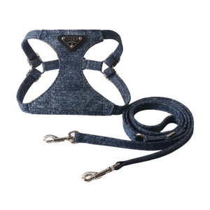 Arnés para Perro Lucky Denim, Ajustable, Color Sólido, Cierre de Hebilla, Estilo Clásico para Perros, Fábrica OEM ODM - Product Image 2