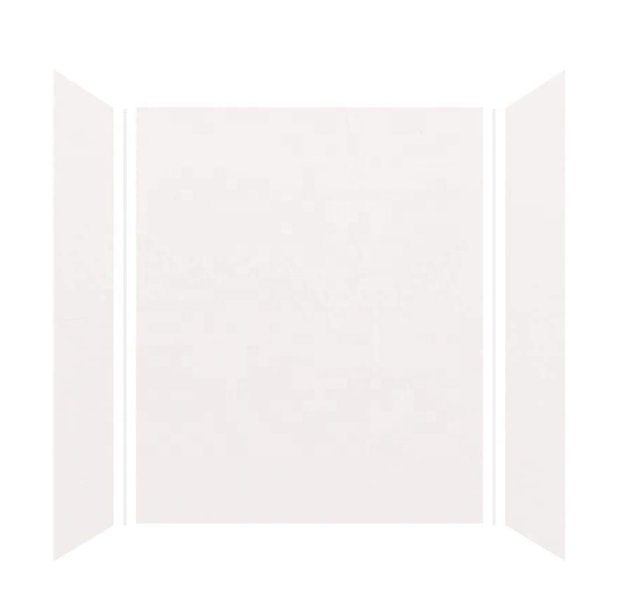 Выражений 3-панель для ванной и душа; Ненесущая стена, 36-in L x 60-в (Ш) x 72-в H, белый