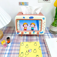 Boîte à mouchoirs TV en plastique de luxe moderne rangement multifonctionnel pour salon Table basse salle de bain toilette porte-papier de bureau