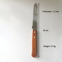 Damask — ensemble de couteaux professionnels avec manche en bois, lame fixe, pour coupe-cuisine, Camping en plein air