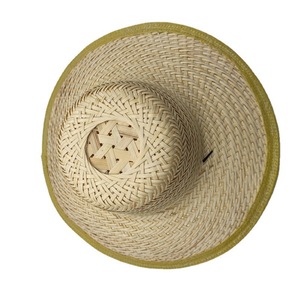 Sombrero de paja de ala ancha para hombre, sombrero de bambú blanco, sombrero de sol de bambú tejido de ala ancha, transpirable y fresco - Product Image 5