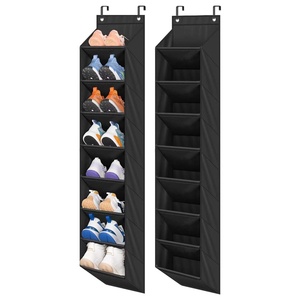 Sac à chaussures mural Oxford le plus vendu, organisateur multifonctionnel suspendu à 8 couches pour porte, idéal pour espaces étroits - Product Image 4