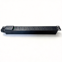 PDU rackable Leayo LY-DG35 1U, 8 prises 10A 32A 8000W avec entrée gauche et câble de 2,50 m pour centres de données