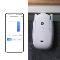 Rideau électrique Robot APP Control Wifi Poteaux à rideaux Pistes et accessoires Pilotes de rideaux intelligents