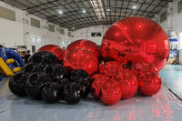 Ballon gonflable géant miroir de qualité commerciale en PVC robuste pour scène de DJ de boîte de nuit