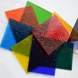 high quality art craft glass accessory 3mm stained mixed glass sheet