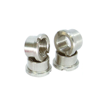 Vis de fixation pour tournage CNC, écrou M12 M14 Gr2 Gr5 en titane anodisé, écrou à bride à 12 pans