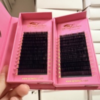 Extensiones de Pestañas de Cachemira Negras Mate de Volumen Extremo con Base Suelta, las Más Vendidas de QC Lash Supplies, 0.03 0.05 0.07, Bandejas de Pestañas Suaves y Esponjosas