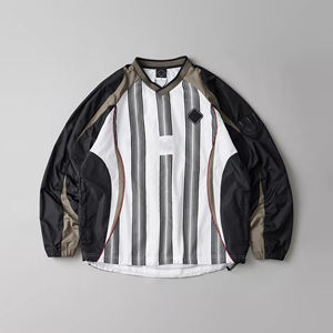 Originele Limited Edition Custom Naam & Nummer Geborduurde Nylon Sport Patchwork Hockey Voetbal Throwback Jerseys Voetbalkleding - Product Image 3