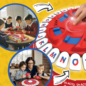 TBFIT 2025Fun Family Card Game-Jeu de société d'apprentissage de l'espagnol pour adultes et enfants Matériel ABS portable Juego De Mesa <span class=keywords><strong>Espanol</strong></span> Word Game - Product Image 6
