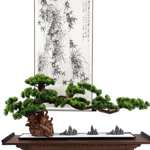 Nuevo Bonsái de Pino Artificial de Estilo Chino, 120 cm, Planta Verde, Árbol Artificial para Decoración de Sala de Estar, Salón de Té, Hotel, Oficina, Entrada - Product Image 1