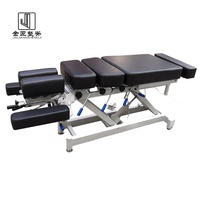 Table de physiothérapie pliable à commande électrique moderne, dernière génération, 3 moteurs, pour chiropraticiens professionnels, hôtels, salles de sport