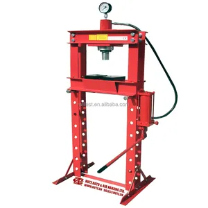 Hydraulic forming press HUTZ heavy duty 30 ton capacity hydraulic shop press with gauge SP30C02 vertical manual hydraulic press