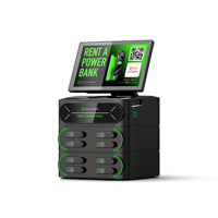 Pour les cafés Bar kiosque de charge d'urgence chargeur de paiement NFC téléphone portable vente batterie externe Terminal Powerbank Station