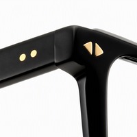 Montures optiques rectangulaires en acétate avec rivets diamantés, lunettes de vue à dessus plat pour femmes et hommes