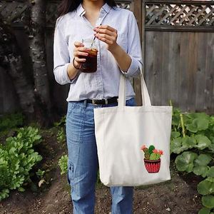 Sac fourre-tout en coton de haute qualité personnalisé avec votre propre logo, sac de shopping en tissu, sac à main en coton - Product Image 1