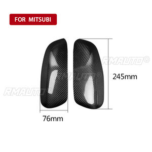 2 Cubiertas de Espejo Retrovisor de Fibra de Carbono para Mitsubishi Lancer Evolution 10th Sedan EVO X 2008-2016, Accesorios para Automóviles - Product Image 4