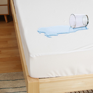 Hypoallergenic Folding Waterproof <strong>Mattress</strong> <strong>Protector</strong> 100% Polyester Knitted Fitted Bed Sheet Style - Product Image 2