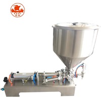 Machine de remplissage pour liquides avec tête unique, pour eau, confiture, chocolat, miel, crème, pâte de fruits, appareil d'emballage, prix usine