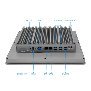 <span class=keywords><strong>10</strong></span>,4 12,1 Zoll eingebettete Oberfläche IP65 Wasserdichter kapazitiver Touchscreen Voll aluminium Industrial Panel PC - Product Image 3