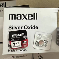 Batería de Óxido de Plata MAXELL 364 371 377 395 1.55V, Venta al por Mayor de Pilas de Botón para Electrónica de Consumo