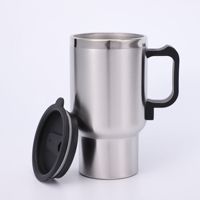 Mug à café en acier inoxydable à double paroi, prix d'usine, cadeaux d'affaires, avec couvercle, pour le bureau, pour boissons froides, mug à bière