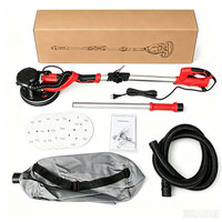 Ponceuse murale électrique portable 850W 220V, machine à poncer les murs sans poussière, légère, pour le lissage des murs secs