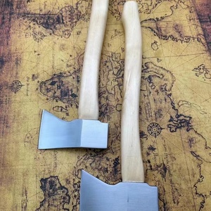 ขวานมีดทำครัวสแตนเลสแบบกำหนดเองได้มีดทำครัวด้ามไม้กระเป๋าล่าสัตว์ใช้ในอุตสาหกรรม - Product Image 5