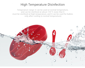 <span class=keywords><strong>Cadeau</strong></span> <span class=keywords><strong>de</strong></span> Noël, kit <span class=keywords><strong>de</strong></span> vaisselle en silicone <span class=keywords><strong>de</strong></span> qualité alimentaire <span class=keywords><strong>pour</strong></span> bébé, assiette à ventouse avec couverts, cuillère et fourchette, résistant à la chaleur, sûr - Product Image 6