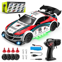 Voiture de drift RC 1:24, modèle RTR, échelle 1:24, coque en PVC, lumières LED, radiocommandée, voiture RC électrique, jouets