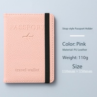 En stock – Coffret cadeau de luxe antivol : porte-passeport et carnet avec étiquette de bagage en similicuir PU, 10 couleurs – Cadeau d'entreprise