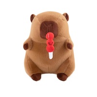 Peluche Capybara Fraise en Sucre Cristallisé, Rembourrage Coton PP, Cadeau d'Anniversaire pour Enfants 0-24 Mois