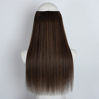 Extensions de cheveux naturels Remy vietnamiens en gros à prix d'usine, extensions Halo à fil invisible, extensions à clipser, cheveux naturels épais