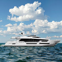 Super Luxuriöse High-End 112-Fuß Dieselgetriebene Kreuzfahrt-Yacht mit Wassertank, Brandneu und Integrierten Unterhaltungsfunktionen