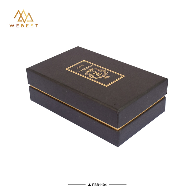 Webest Custom Cardboard Packaging Luxury Jewelry Gift Paper Boxes Black Perfume Box Packaging Perfume Jewelry Paper Box