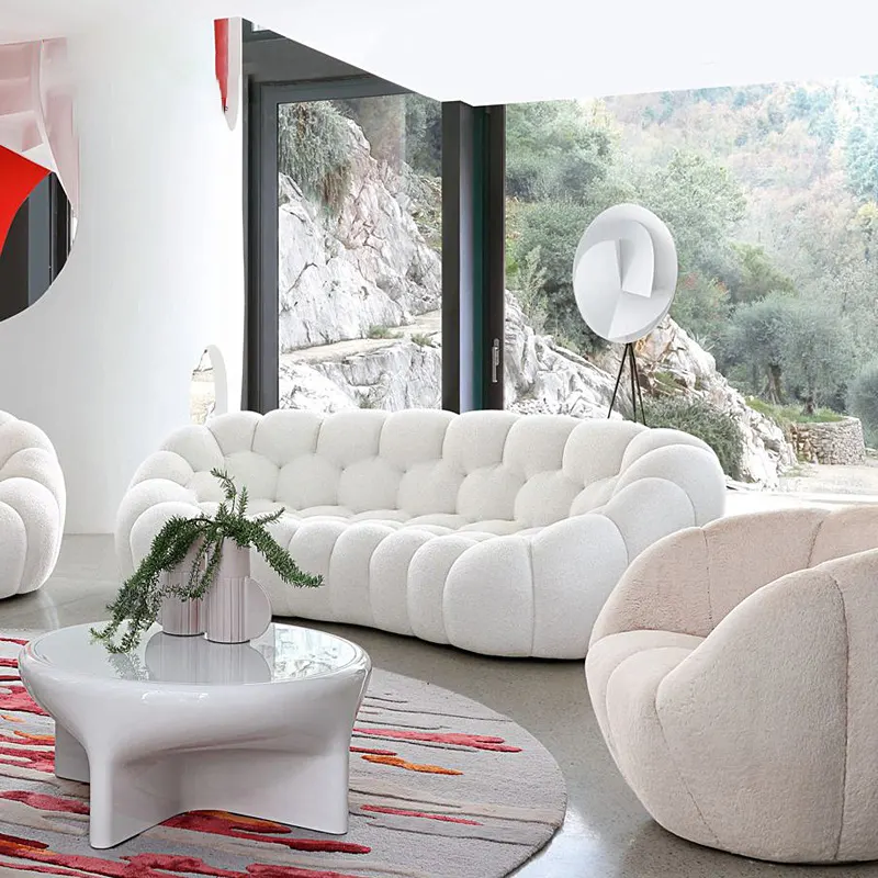 Design di lusso in stile nordico soggiorno per il tempo libero set di divani in tessuto colorato mobili salotto moderno divani in velluto )field
