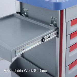 <span class=keywords><strong>Chariot</strong></span> médical robuste en acier inoxydable de Keling Medical avec trois étagères pour instruments cliniques - Product Image 4