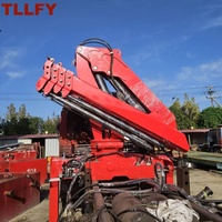 Grue hydraulique montée sur camion à prix compétitif 2~35 tonnes, grue à flèche articulée/pliable pour camion, machine de levage à vendre