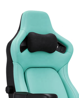 Chaise de jeu AndaSeat Kaiser 4 Series Premium avec accoudoirs 5D et coussin de tête magnétique, bleu œuf de robin, taille XL