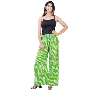 Striped Palazzo Free Size Wide Leg Palazzo Pants Casual <b>Lounge</b> Wear Soft Daily Wear Ethnic Palazzo Bottoms Comfortable Fit - Product Image 4