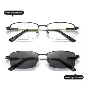 <span class=keywords><strong>Lunettes</strong></span> de lecture progressives en titane <span class=keywords><strong>semi</strong></span>-sans monture de haute qualité pour hommes - Product Image 4