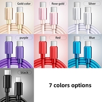 Câble de données de charge rapide 3M en nylon tressé Type-C vers Type-C 60W pour Iphone/Samsung/Huawei/Xiaomi pour ordinateur